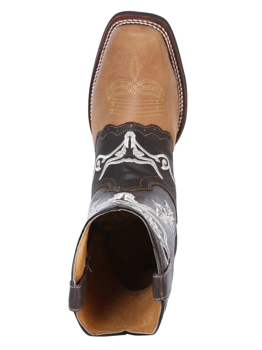 El General Rodeo Boot - Crazy Honey/ Dark Brown 33316