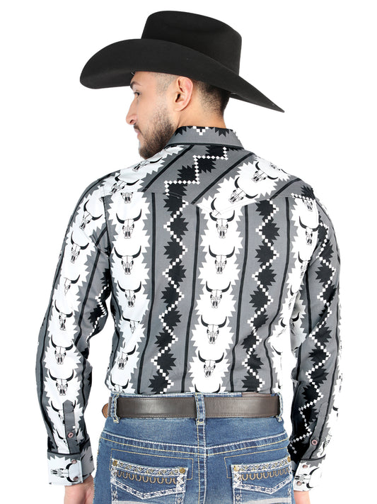 El General - Casual Long Sleeve Shirt - Negro 44491