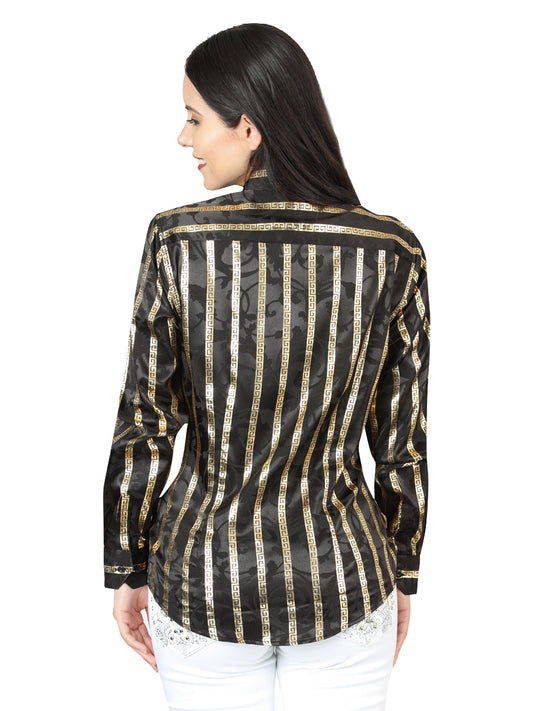 El General Black/Gold Casual Long-Sleeve Shirt 44563