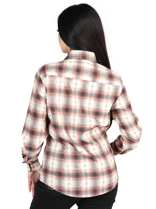 El General - Casual Long-Sleeve Shirt - Orange Beige 44716