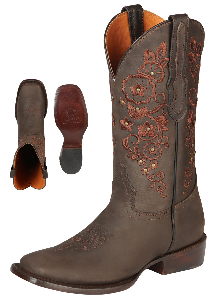 El General Women’s Rodeo Boots Crazy Leather - Brown
44847