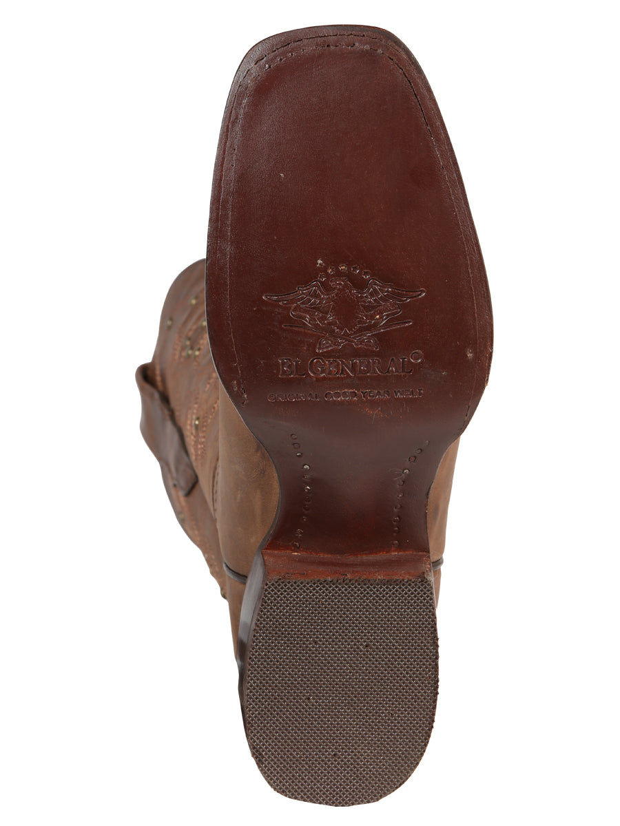 El General Women’s Rodeo Boot - Alazan Brown 44853