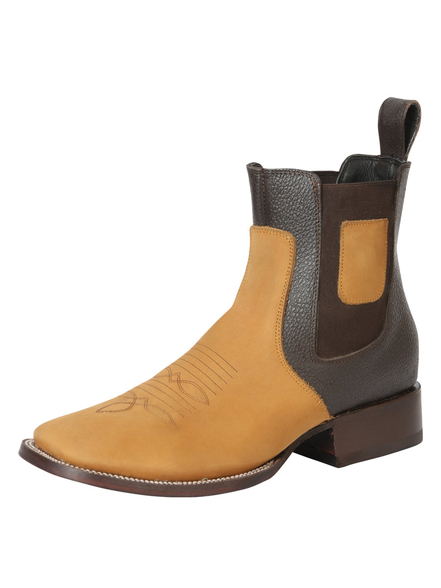 El General Men’s Nobuck Ankle Boots - Honey 45582