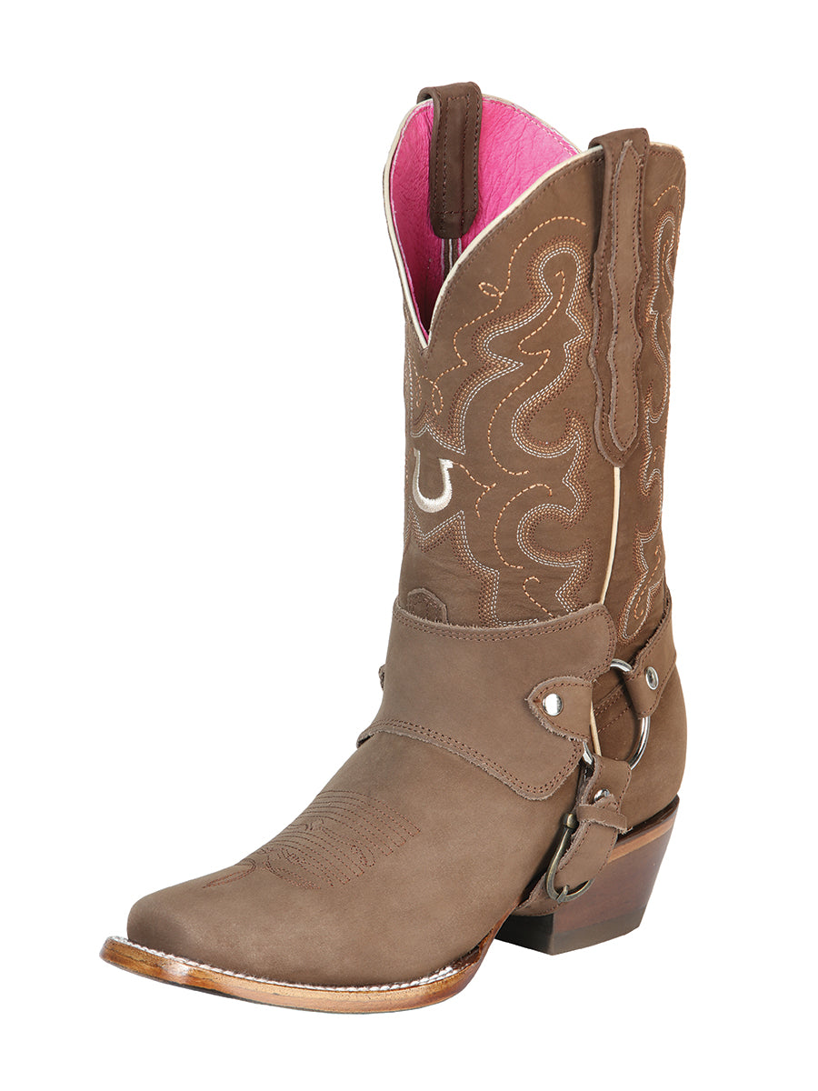 El General Womens Rodeo Boo - Nobuck Camel 51150