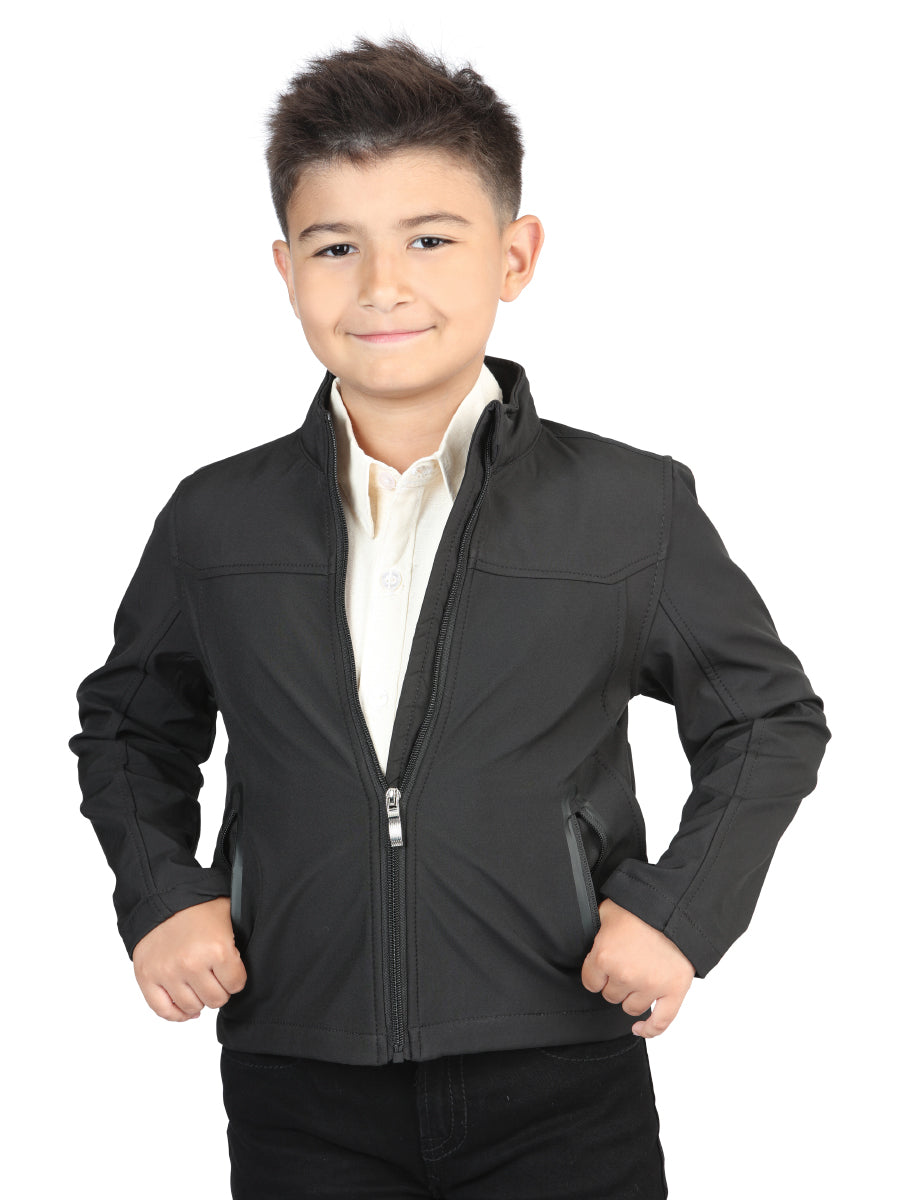 Centenario Kids Black Poly Jacket 127082