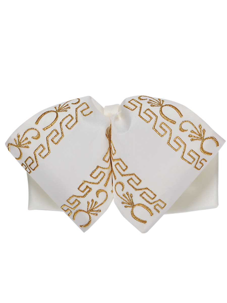 Adult
Mexican Charro Bow Tie 100% Polyester Ivory/Gold 600136