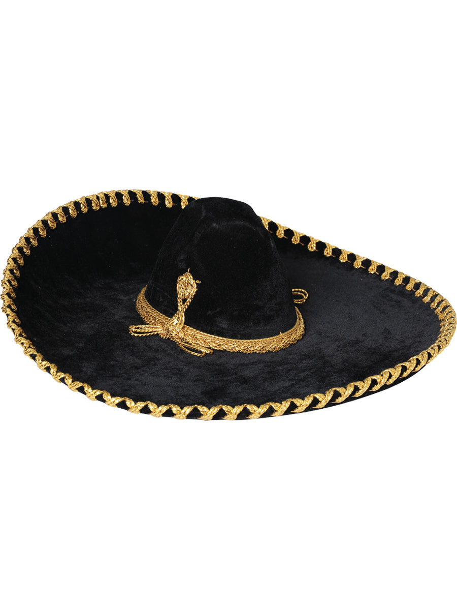 Adult
Mexican Charro Hat Velvet Black/Gold 600601