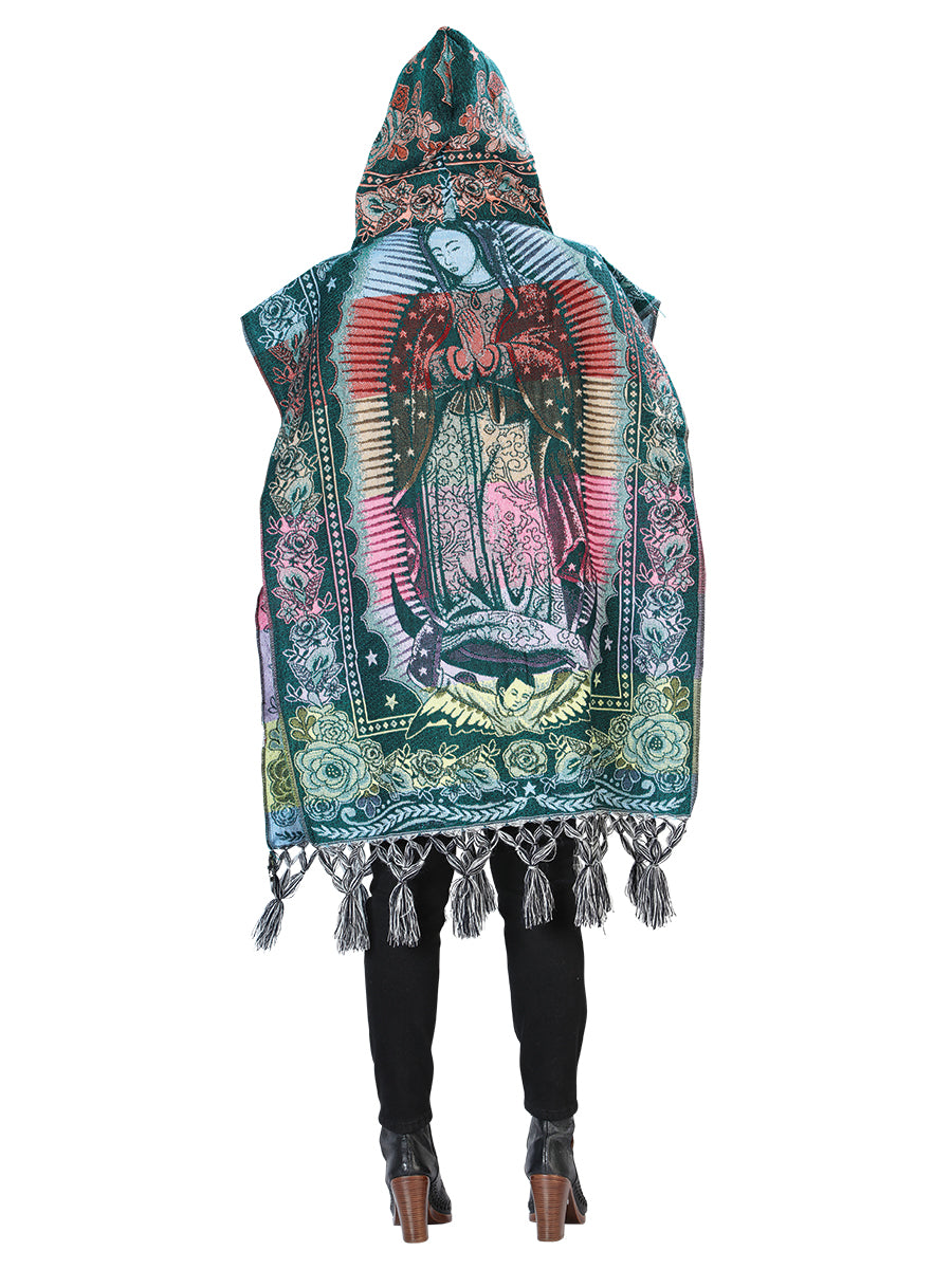 Mexican Artisanal Poncho 100% Acrylic Multicolor 603880