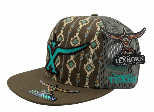 Cap TexHorn longhorn dark Green