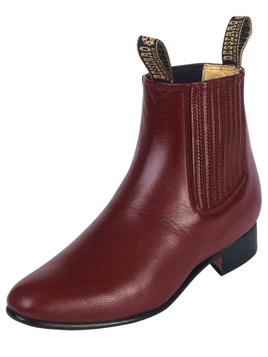 El Besserro Charro Boot - Leather Wine 202
