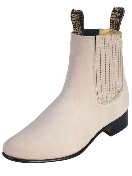 El Besserro Charro Boot - Nobuck Bone 205