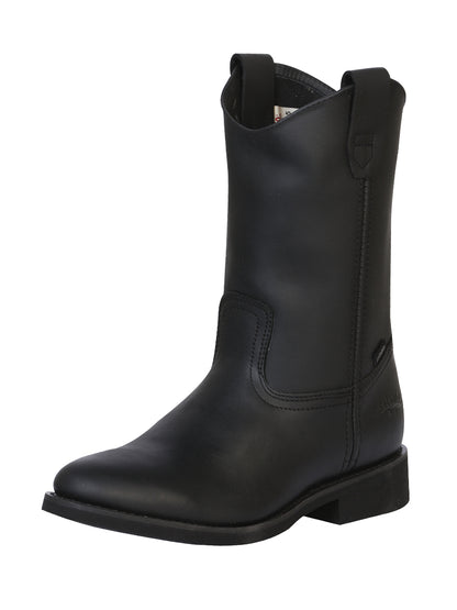 Establo Men's Work Boot - Leather Grasso -  Black 311
