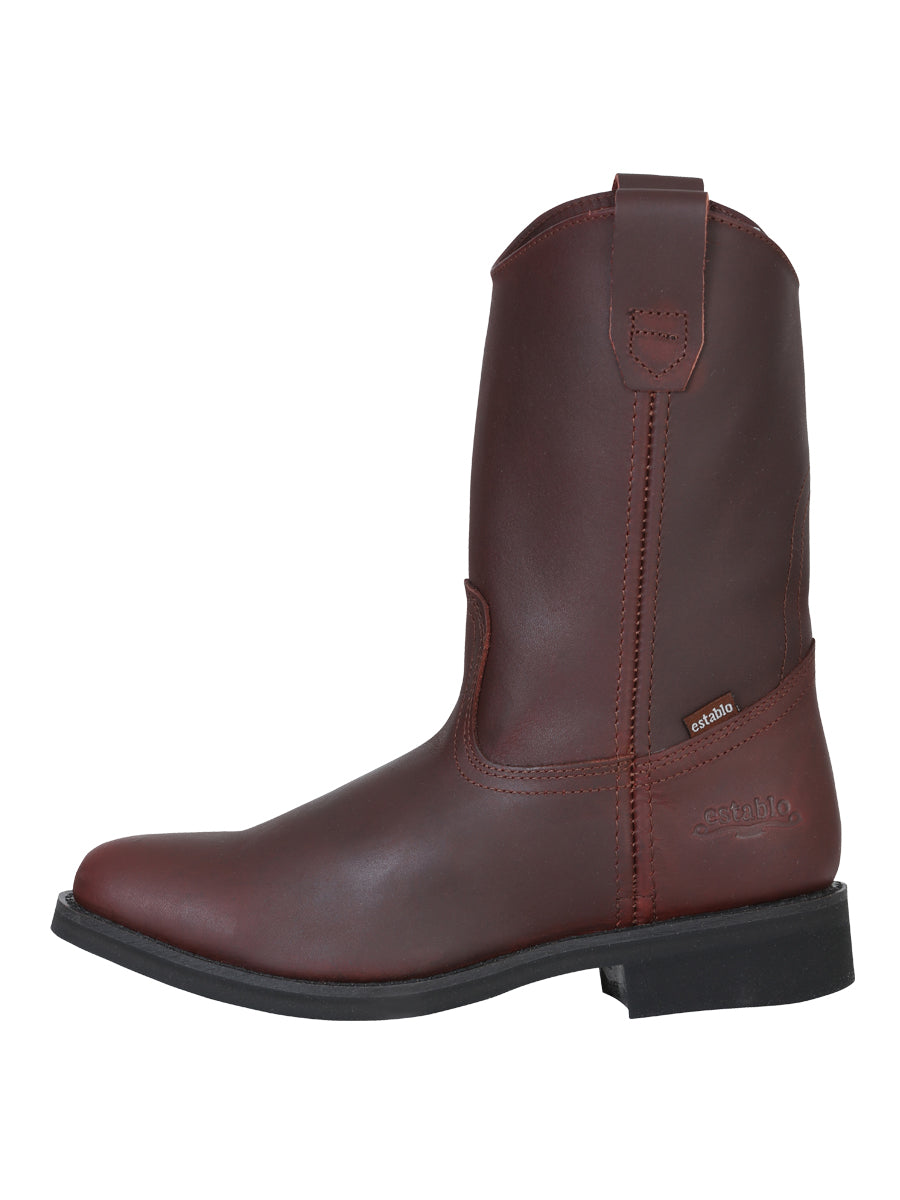 Establo Men's Work Boot - Leather  Grasso - Shedron 316