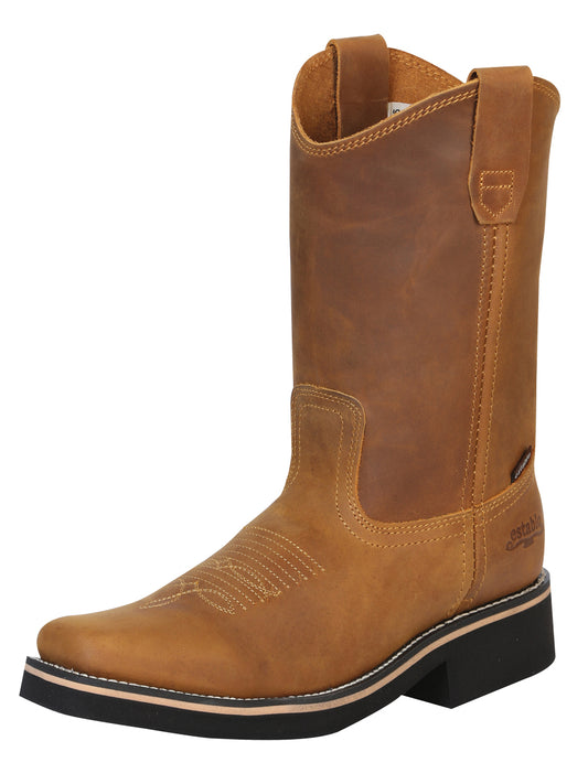 Establo Men’s Work Boot - Crazy Leather in Mango

 41530