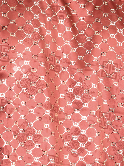 El General Burgundy/Gold Casual Long-Sleeve Shirt 44546