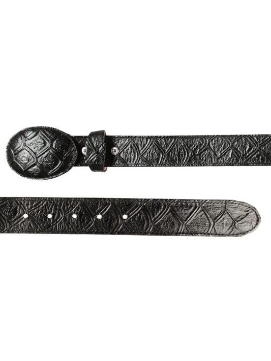 Cowboy Belt - El General  - Imitation- Pirarucu - Black 44667