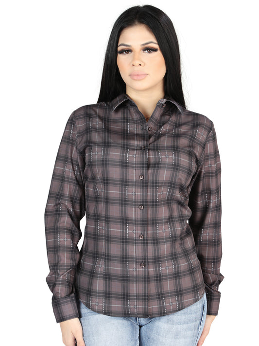 El General  -  Casual Long-Sleeve Shirt  - Moka/Olive 44729