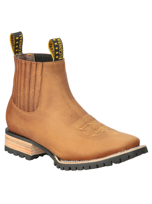 El General Men’s Ankle Boots - Crazy Horse Papaya 45342