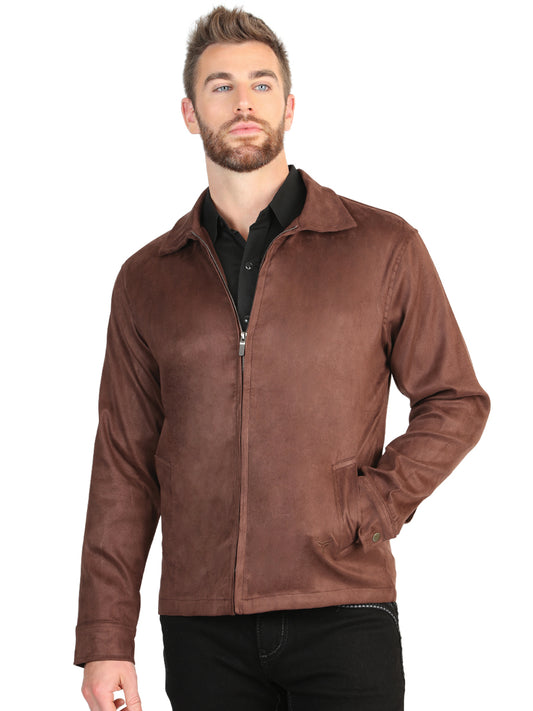 El General Men’s Suede Jacket - Brown
 45649