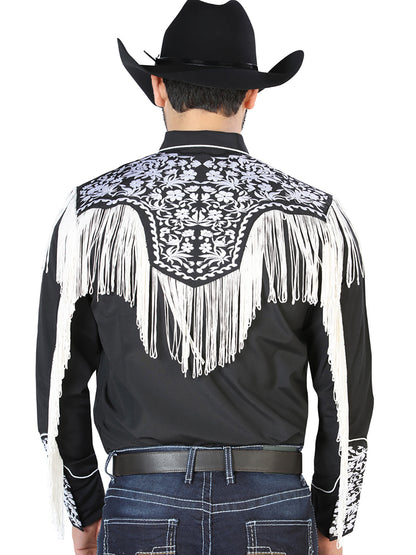 El Señor de los Cielos Embroidery Shirt Black/White 126707