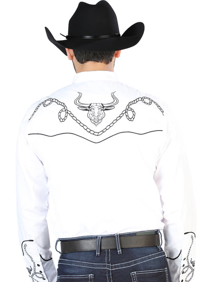 El Señor de los Cielos Embroidery Shirt White/Black 126712