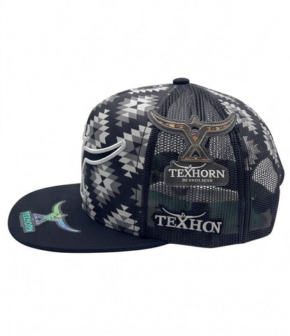 Cap TexHorn longhorn Black
