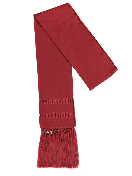 Mexican Shawl 85% Articela, 15% Polyester Wine 600228