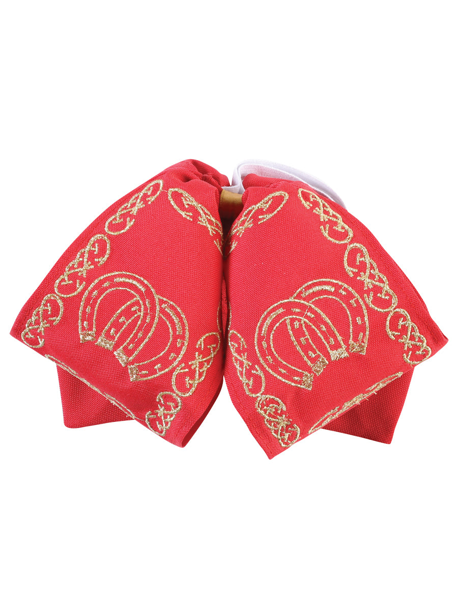 Adult 
Mexican Charro Bow Tie 100% Polyester Red/Gold  600485