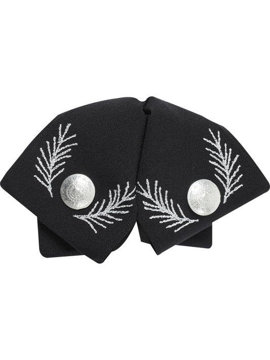 Adult 
Mexican Charro Bow Tie 100% Polyester Black/Silver  601110