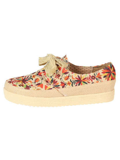 Mexican Artisanal Yute Tennis 50% Cotton, 50% Polyester  Multicolor 603959