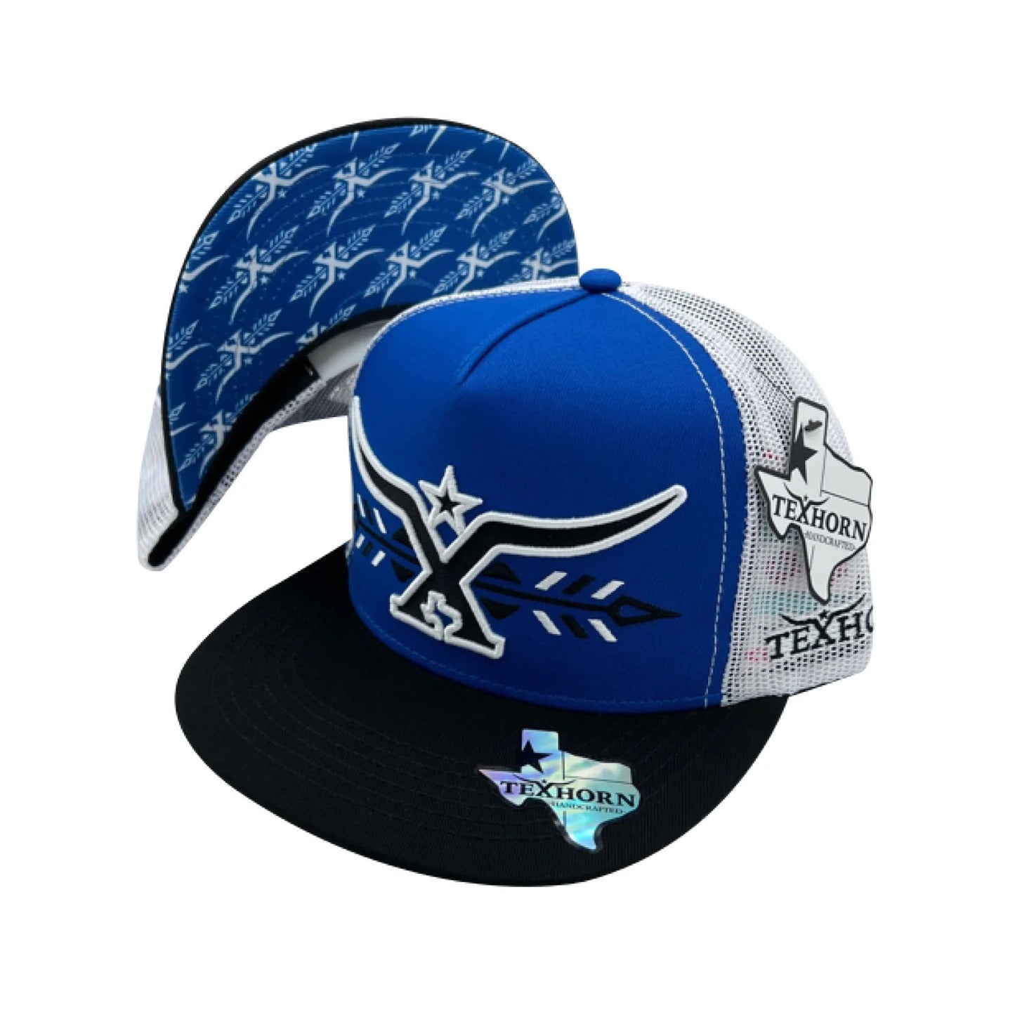 TexHorn Premium Trucker Cap Royal Blue