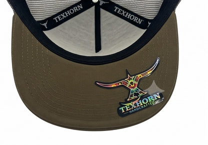 Cap TexHorn longhorn  dark Green