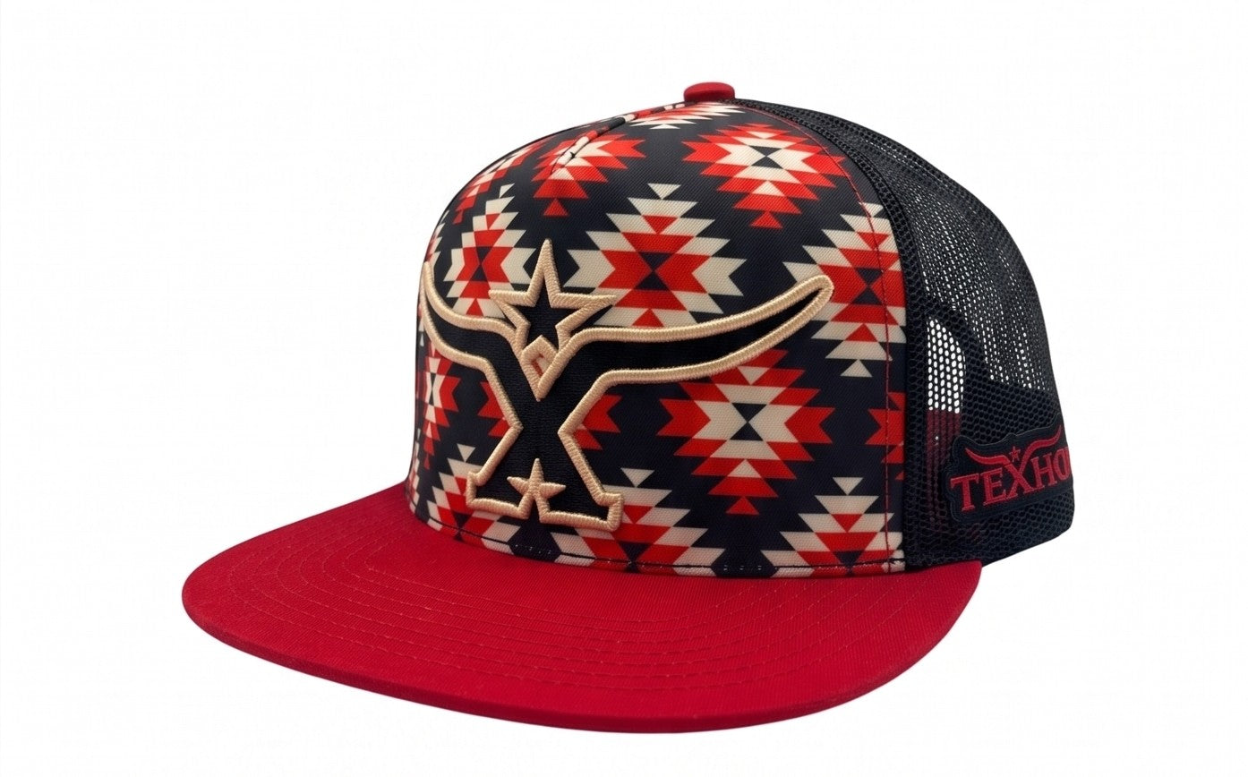 Cap TexHorn longhorn Red