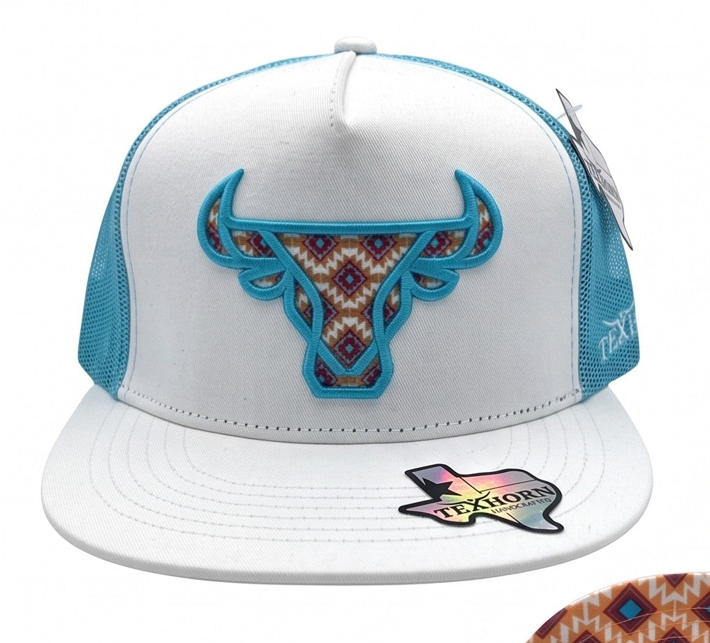 Texhorne Handcrafted CAPS, STYLE CATTLE WHITE